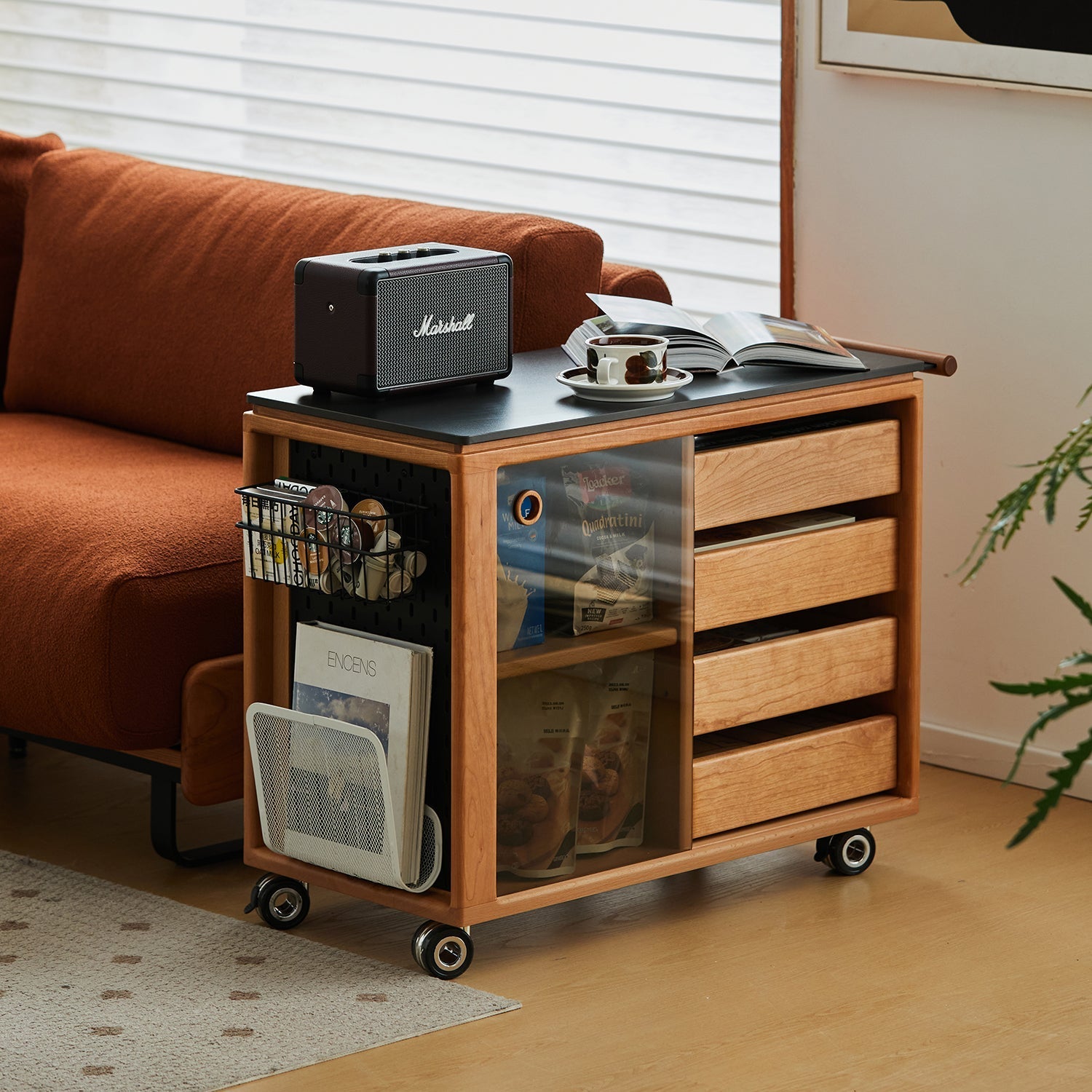 4wd Side Table Wheel Mobility Side Tables US | Mobile Stylish Functional – Loft Home US