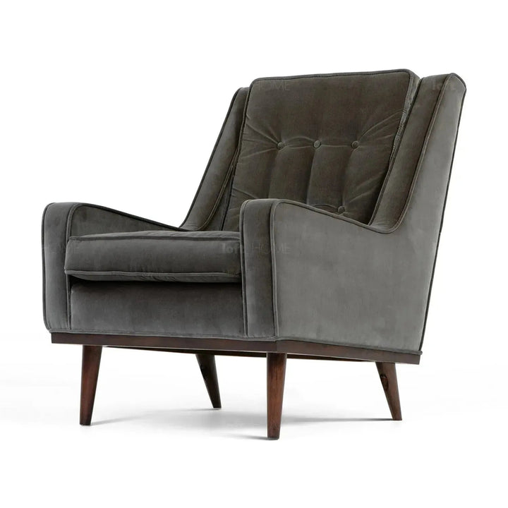 Scandinavian Velvet 1 Seater Sofa SCOTT