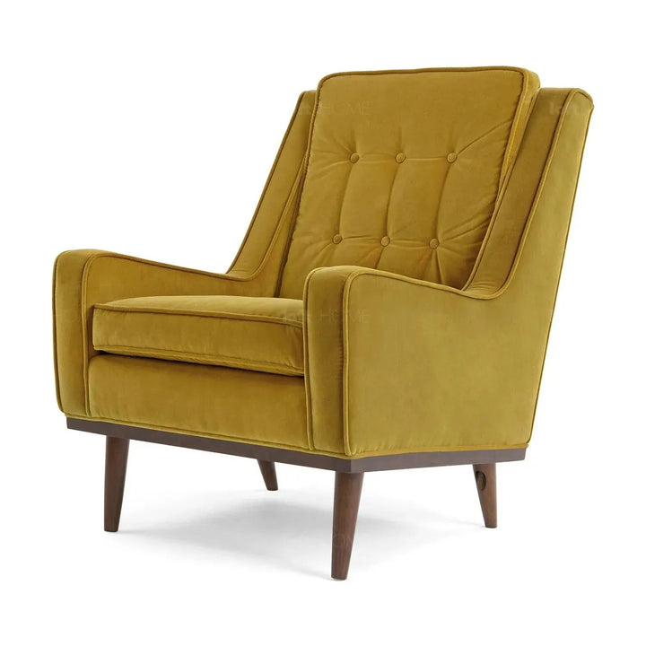 Scandinavian Velvet 1 Seater Sofa SCOTT