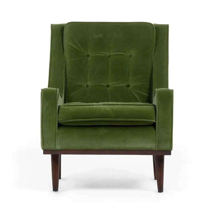 Scandinavian Velvet 1 Seater Sofa SCOTT