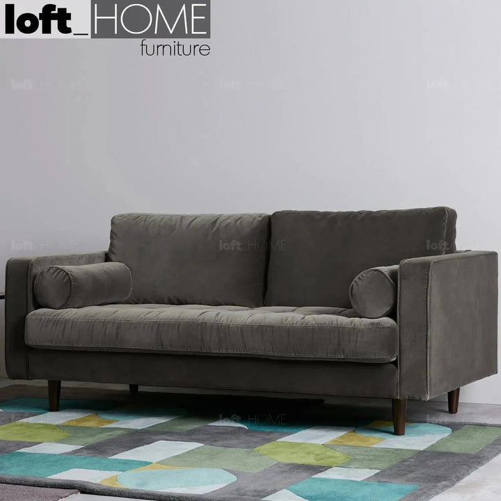 Scandinavian Velvet 2 Seater Sofa SCOTT