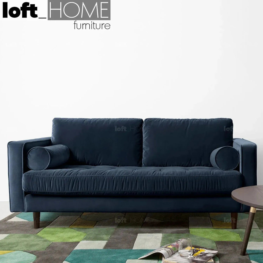 Scandinavian Velvet 2 Seater Sofa SCOTT