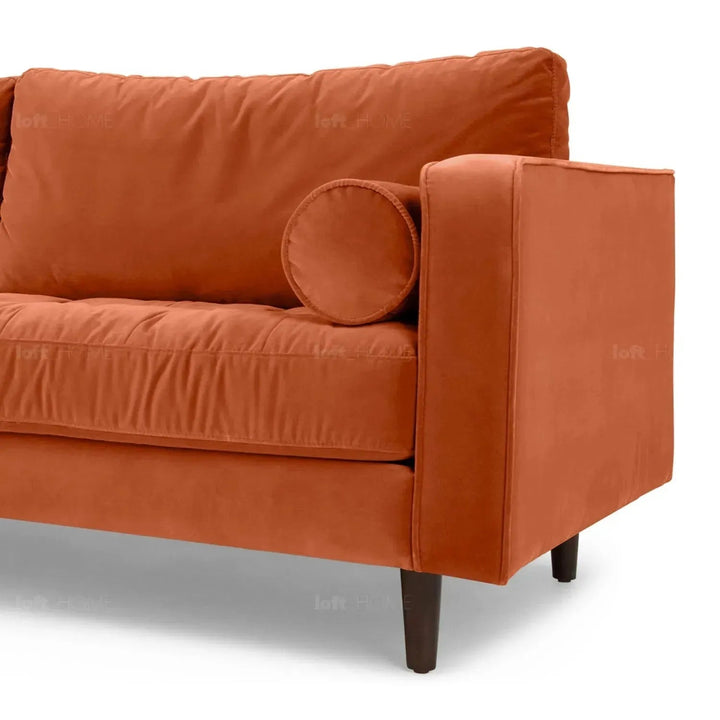 Scandinavian Velvet 3 Seater Sofa SCOTT