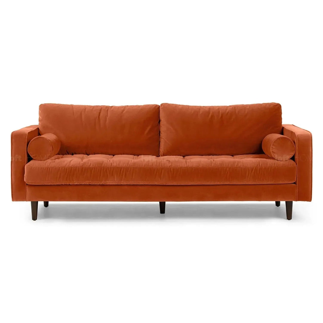 Scandinavian Velvet 3 Seater Sofa SCOTT