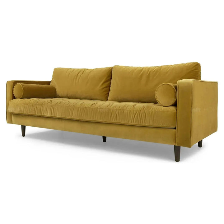 Scandinavian Velvet 3 Seater Sofa SCOTT