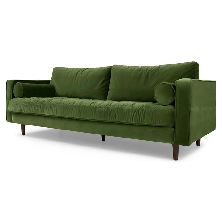 Scandinavian Velvet 3 Seater Sofa SCOTT