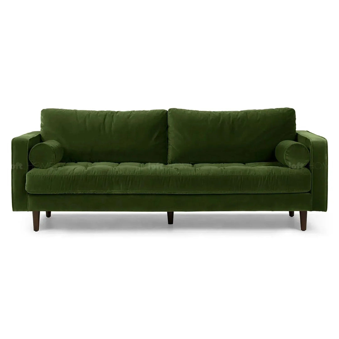 Scandinavian Velvet 3 Seater Sofa SCOTT