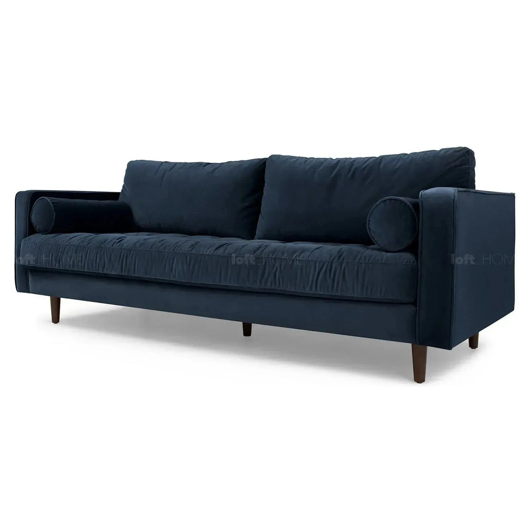 Scandinavian Velvet 3 Seater Sofa SCOTT