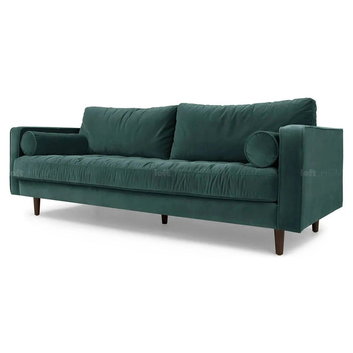 Scandinavian Velvet 3 Seater Sofa SCOTT