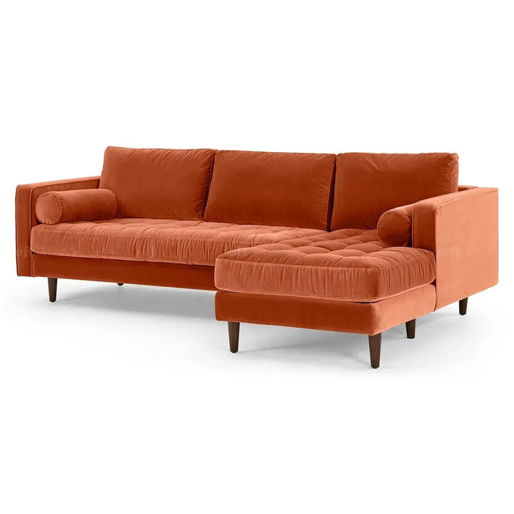 Scandinavian Velvet L Shape Sectional Sofa SCOTT 2+L