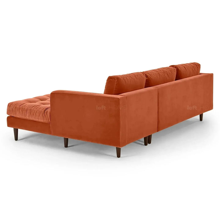 Scandinavian Velvet L Shape Sectional Sofa SCOTT 2+L