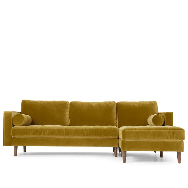 Scandinavian Velvet L Shape Sectional Sofa SCOTT 2+L