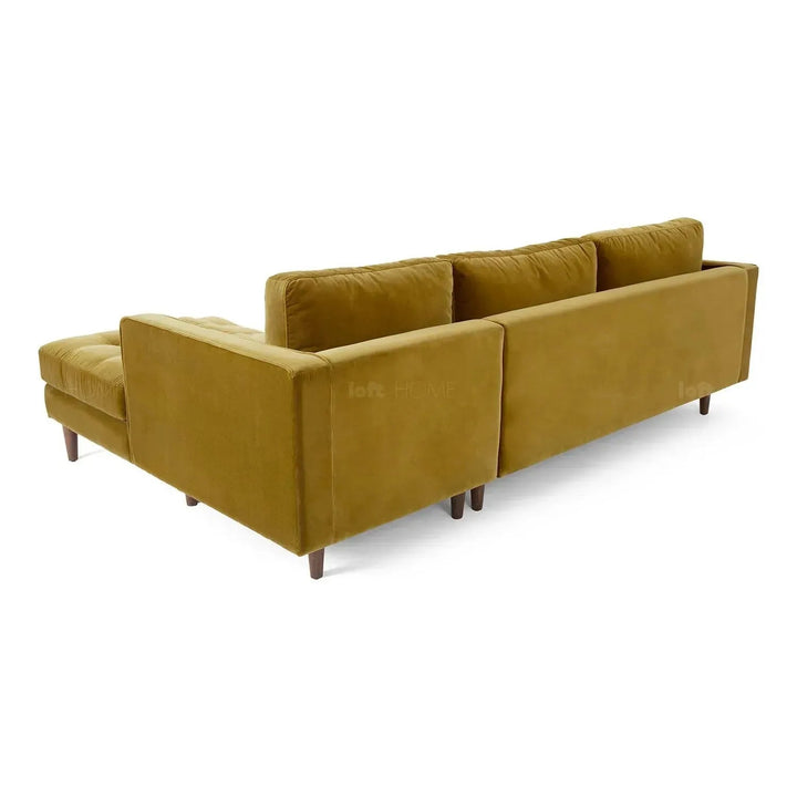 Scandinavian Velvet L Shape Sectional Sofa SCOTT 2+L