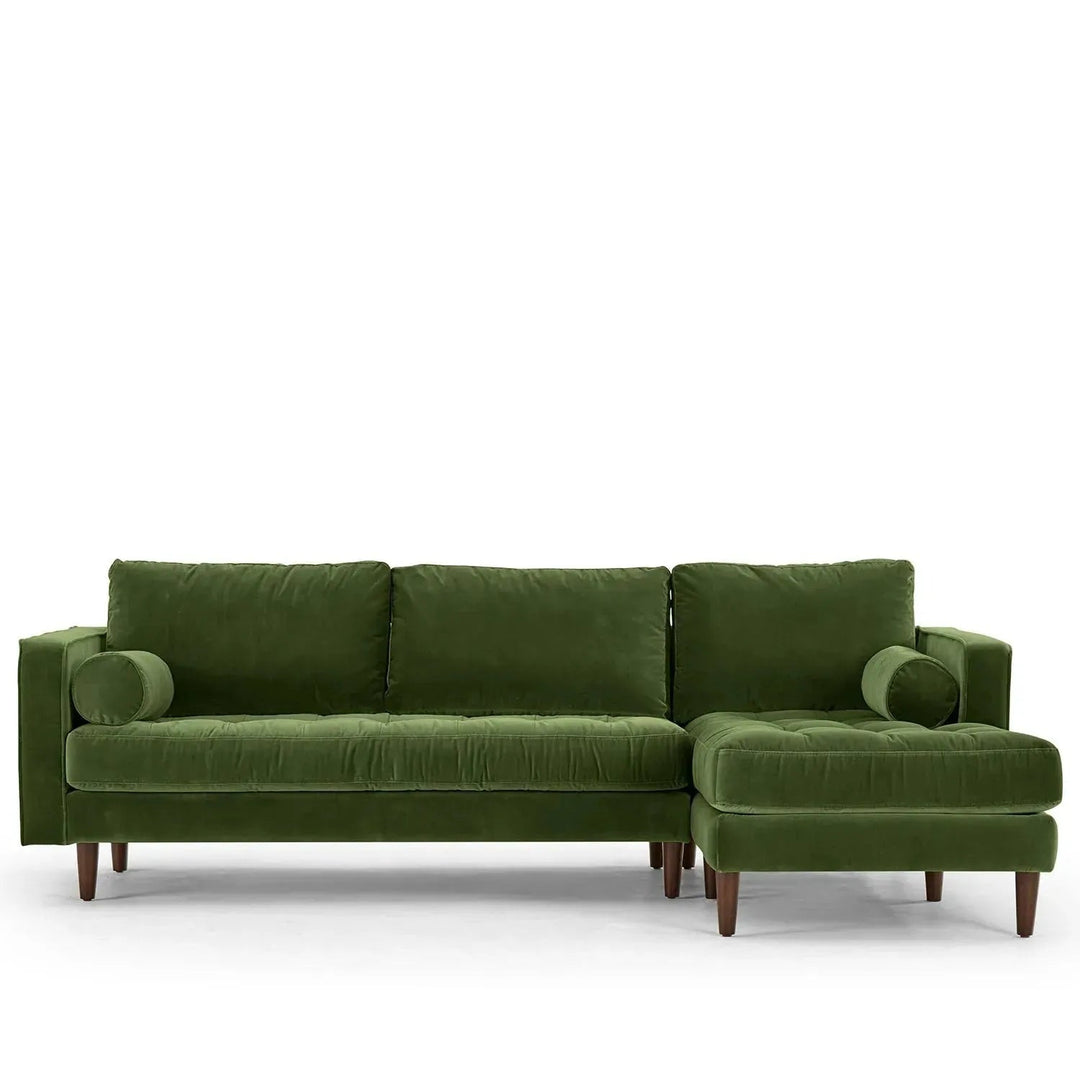 Scandinavian Velvet L Shape Sectional Sofa SCOTT 2+L