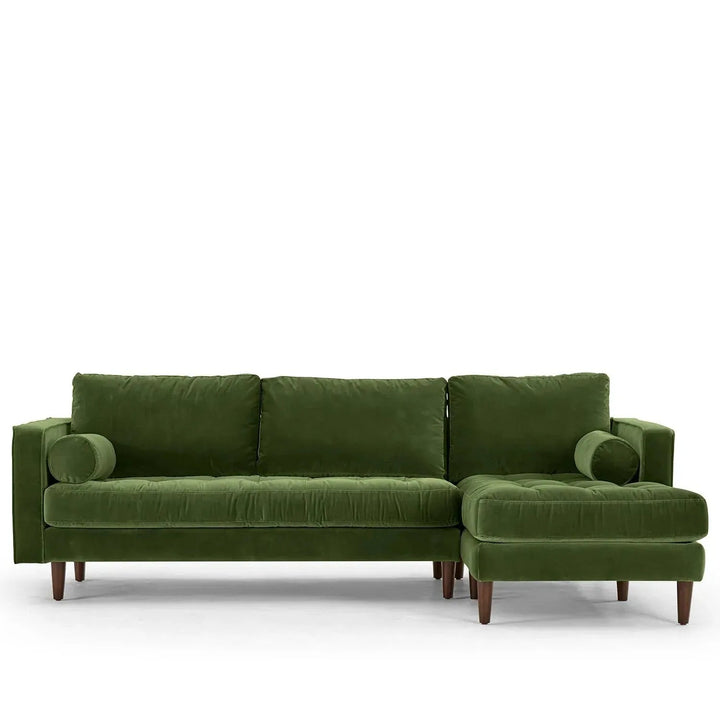 Scandinavian Velvet L Shape Sectional Sofa SCOTT 2+L