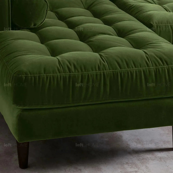 Scandinavian Velvet L Shape Sectional Sofa SCOTT 2+L