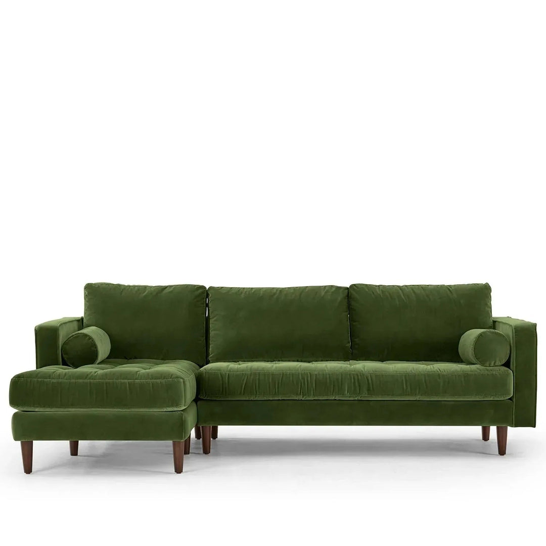 Scandinavian Velvet L Shape Sectional Sofa SCOTT 2+L