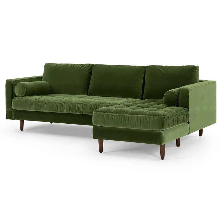 Scandinavian Velvet L Shape Sectional Sofa SCOTT 2+L