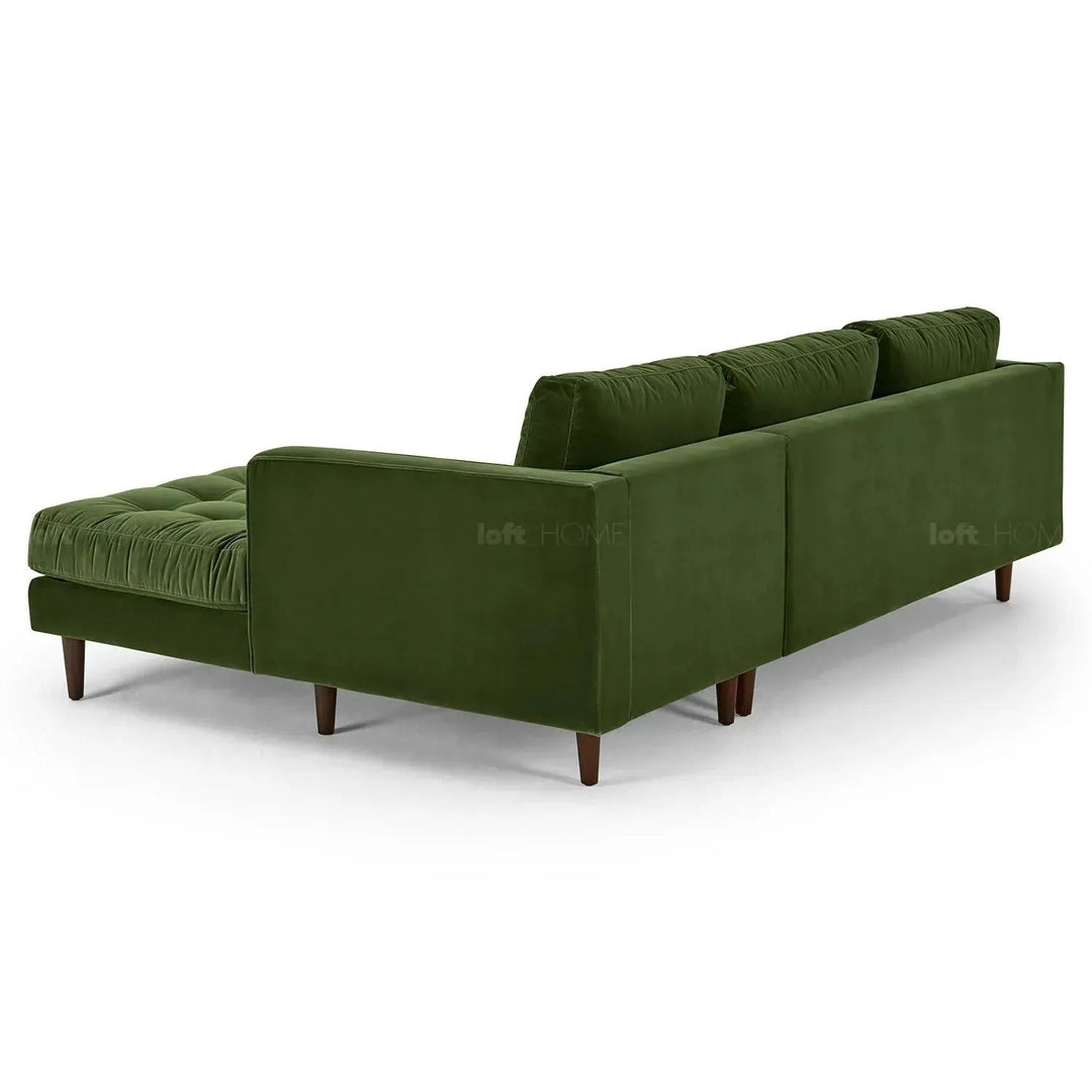 Scandinavian Velvet L Shape Sectional Sofa SCOTT 2+L