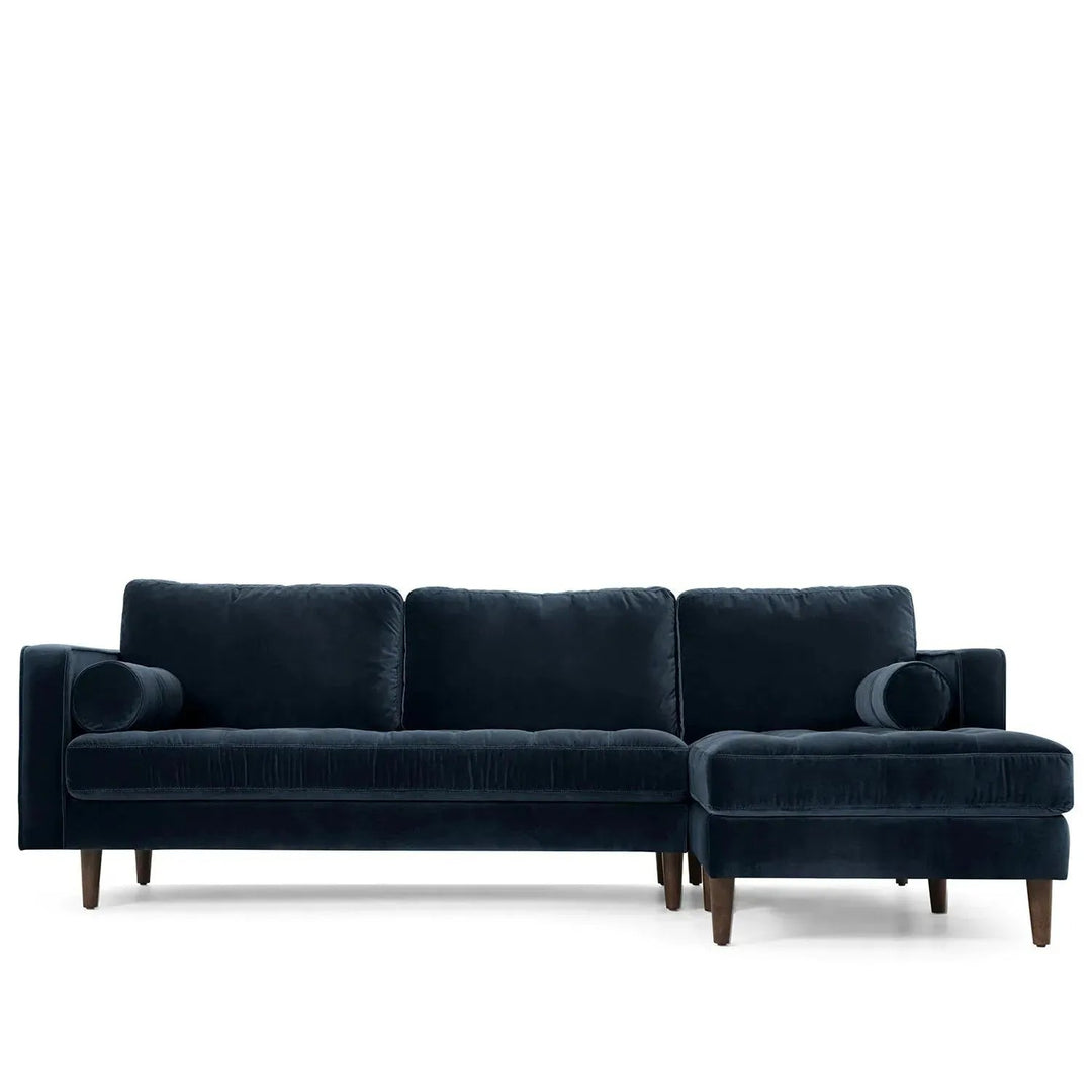 Scandinavian Velvet L Shape Sectional Sofa SCOTT 2+L