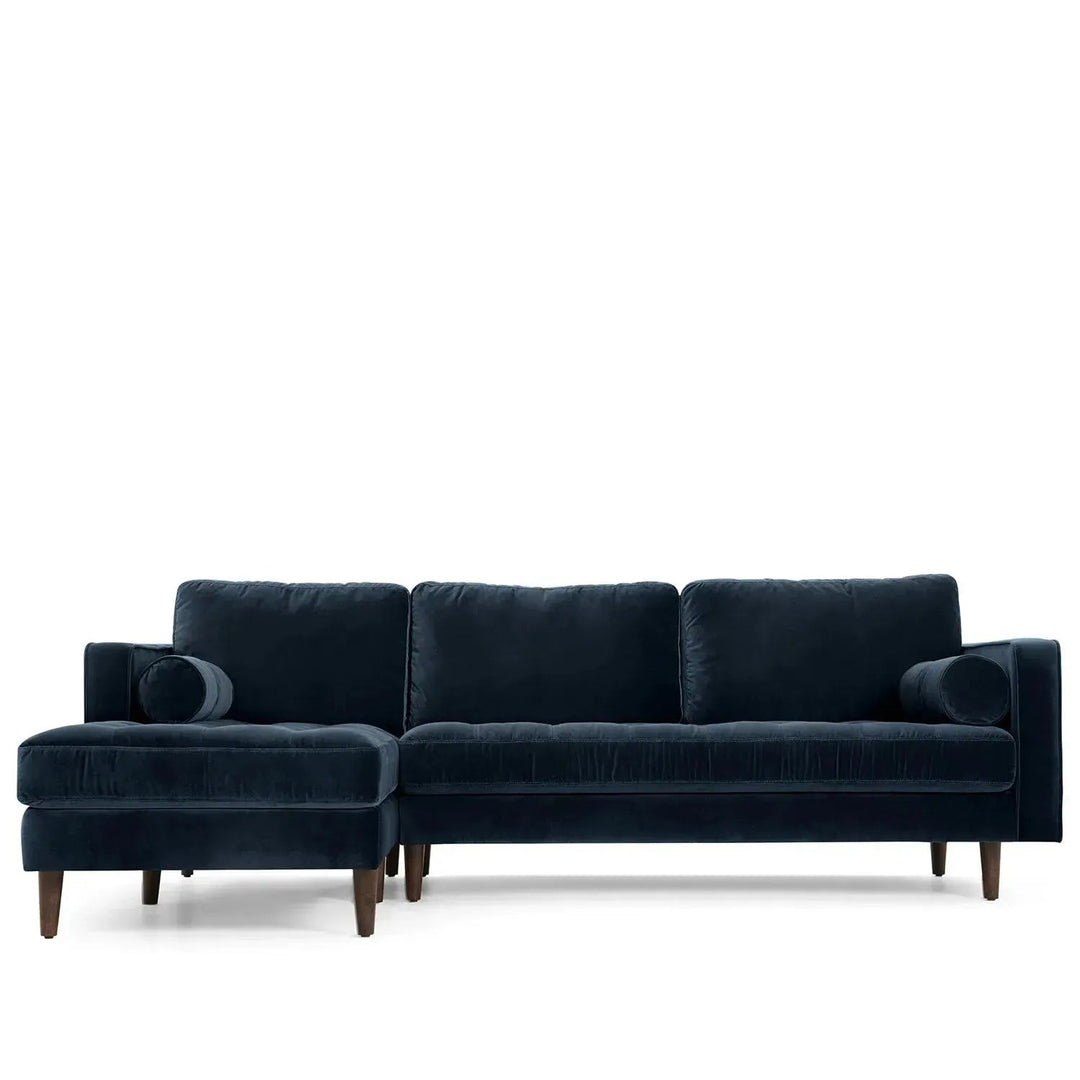 Scandinavian Velvet L Shape Sectional Sofa SCOTT 2+L