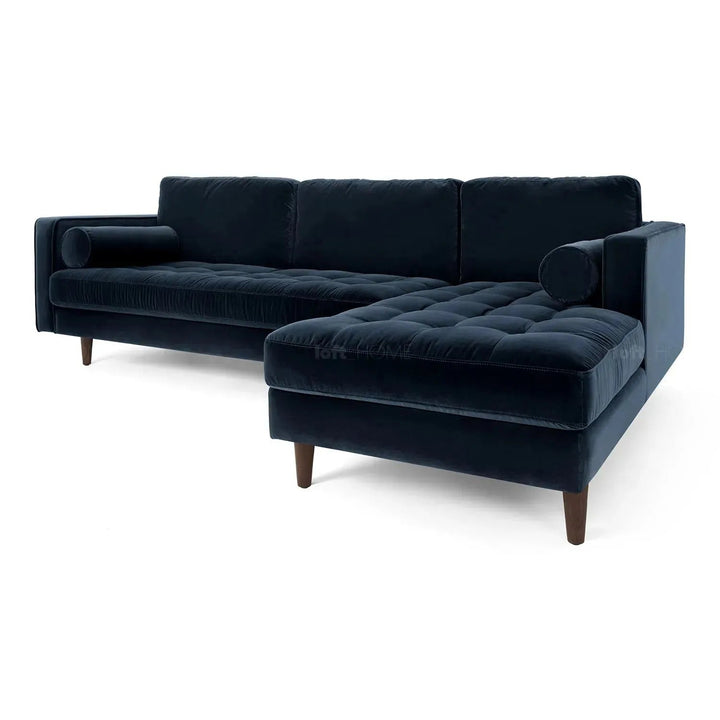 Scandinavian Velvet L Shape Sectional Sofa SCOTT 2+L
