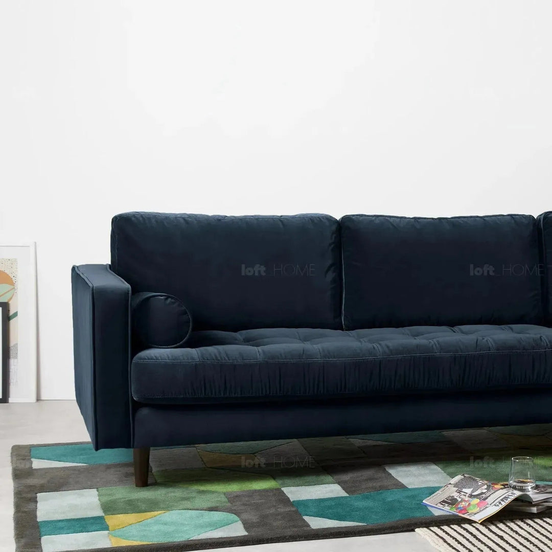 Scandinavian Velvet L Shape Sectional Sofa SCOTT 2+L