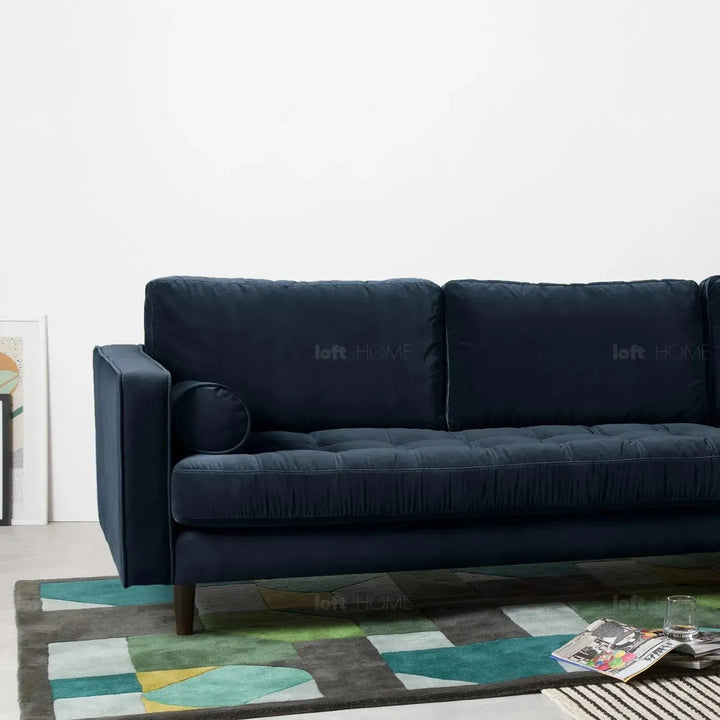 Scandinavian Velvet L Shape Sectional Sofa SCOTT 2+L