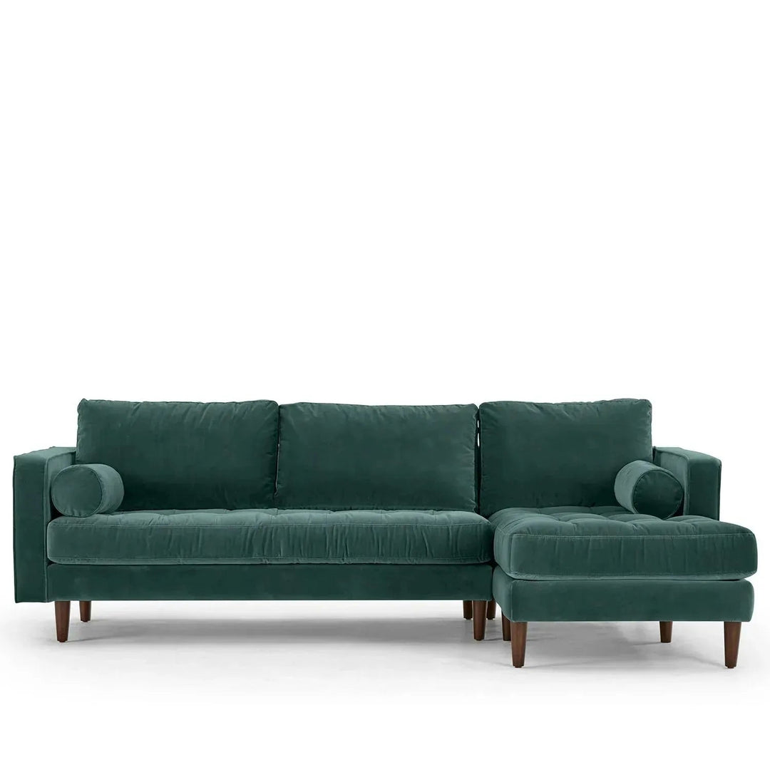 Scandinavian Velvet L Shape Sectional Sofa SCOTT 2+L