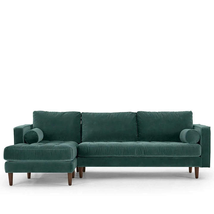 Scandinavian Velvet L Shape Sectional Sofa SCOTT 2+L