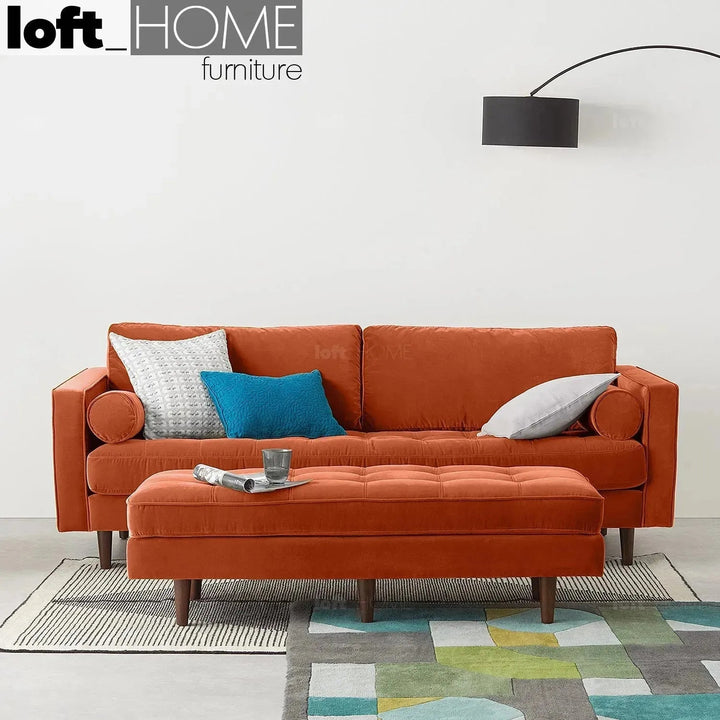 Scandinavian Velvet Dining Bench SCOTT