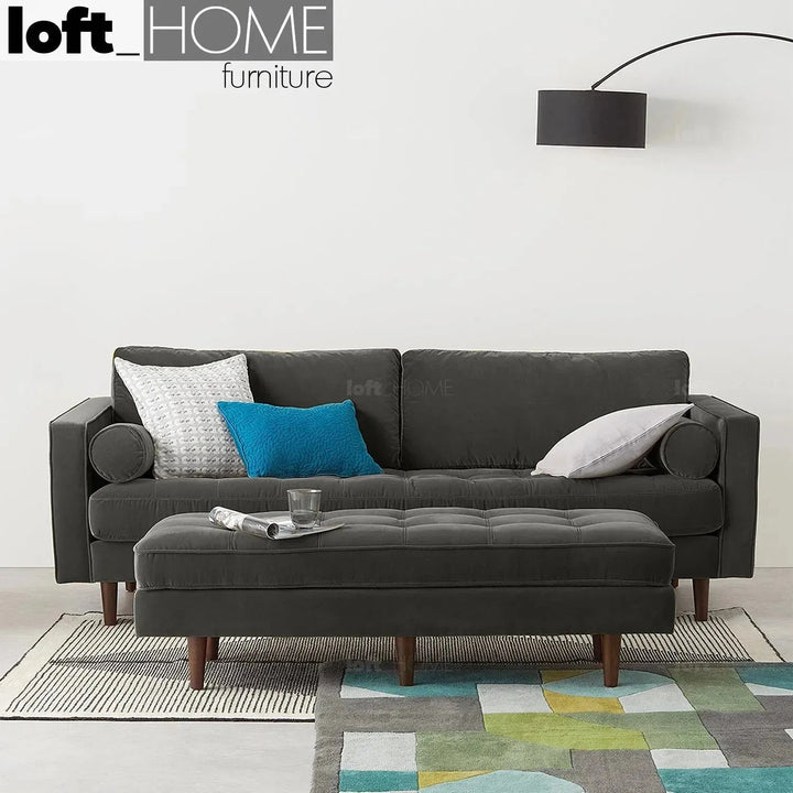 Scandinavian Velvet Dining Bench SCOTT