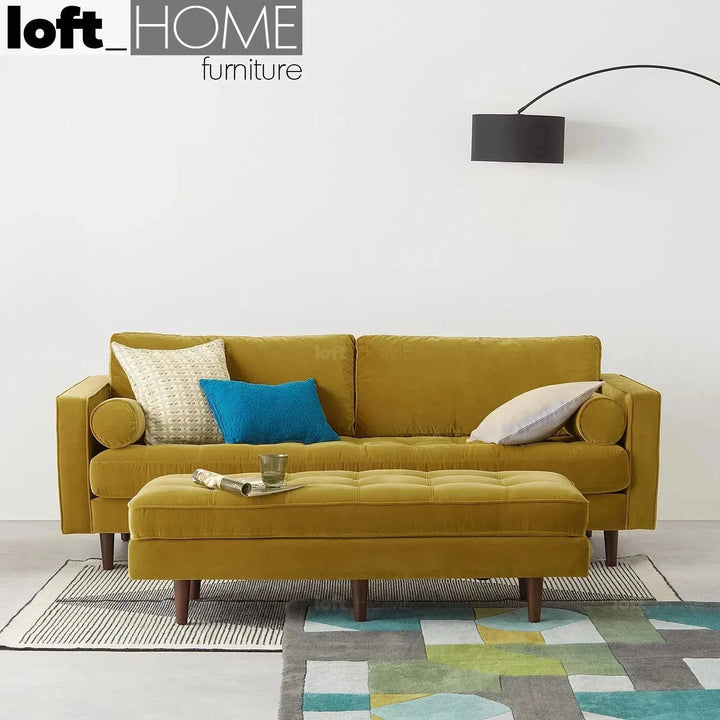 Scandinavian Velvet Dining Bench SCOTT