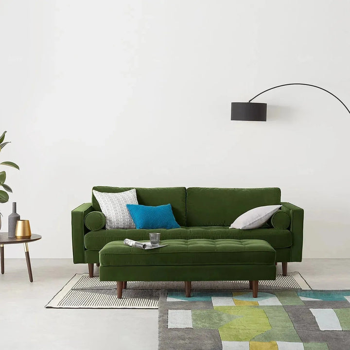 Scandinavian Velvet Dining Bench SCOTT