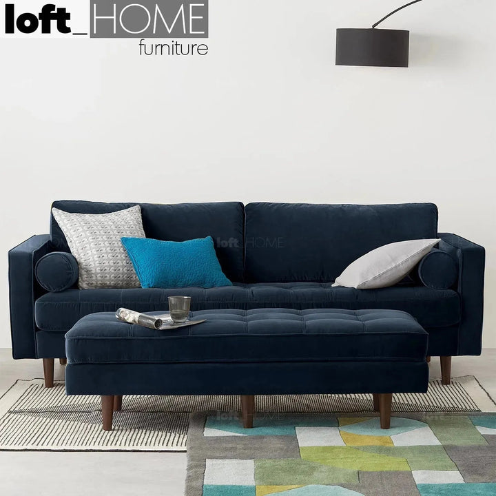 Scandinavian Velvet Dining Bench SCOTT