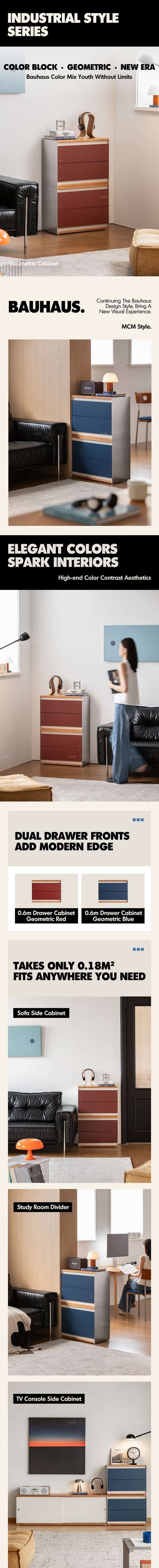 Bauhaus Aluminium Modular Chest Of Drawer GEOMETRIC Good to Know Preview-1