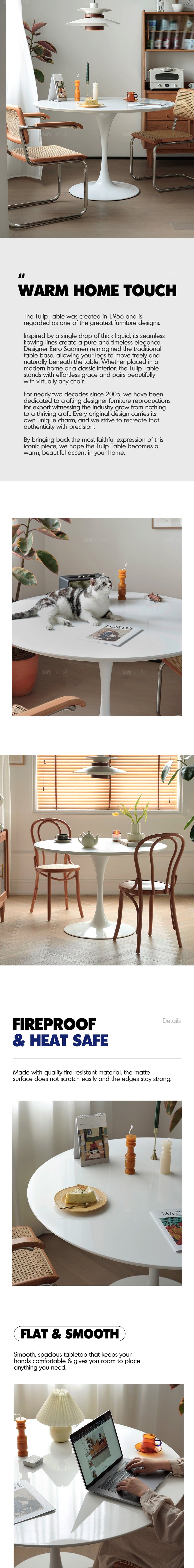 Minimalist Plywood Round Dining Table TULIP More Details and Instruction