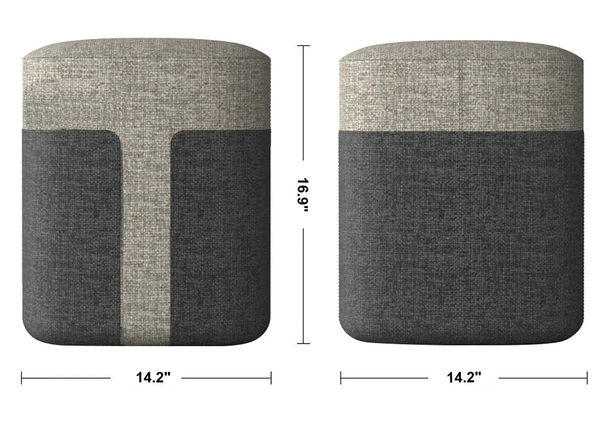 Modern Fabric Ottoman BAG S Size Chart