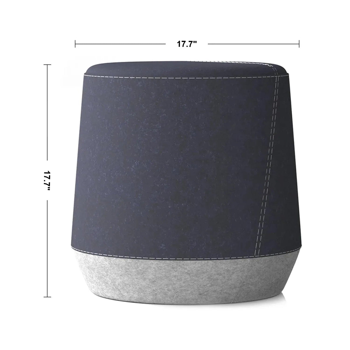Modern Fabric Ottoman BUONO Size Chart