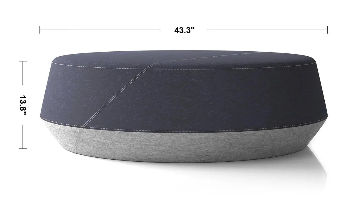 Modern Fabric Coffee Table BUONO Size Chart