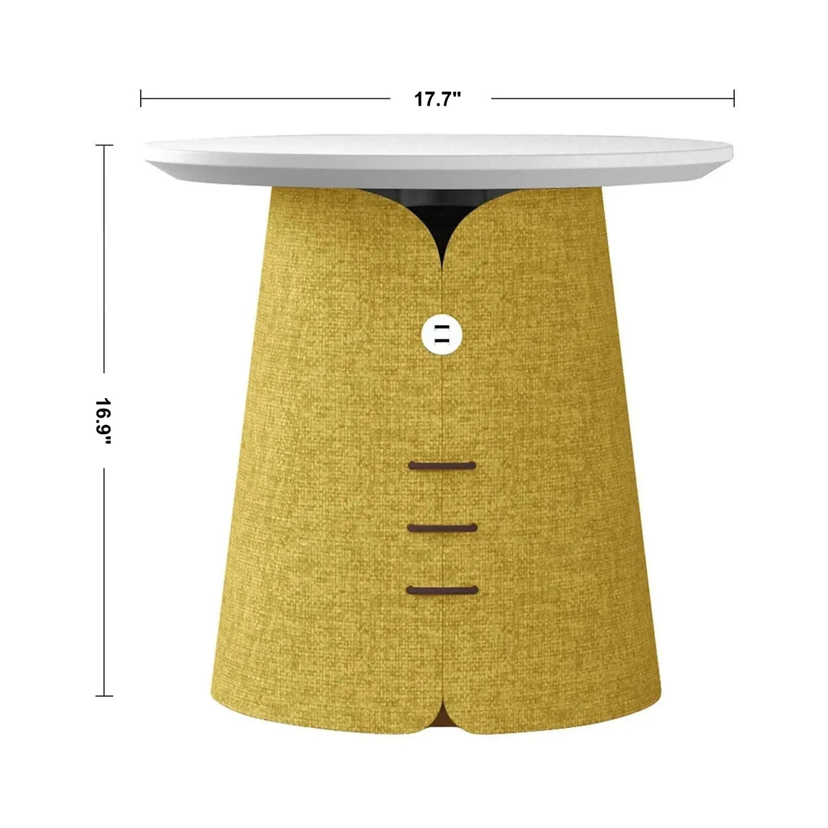 Bauhaus Wood Side Table COLLAR Size Chart