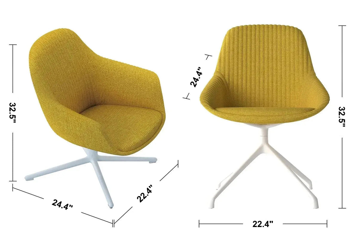 Modern Fabric Office Chair SYS Size Chart
