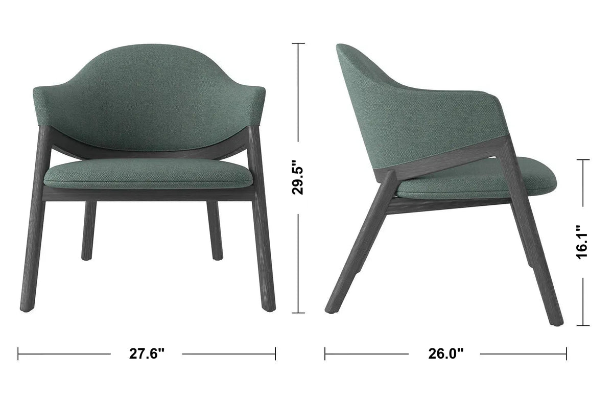 Japandi Fabric 1 Seater Sofa HUG Size Chart