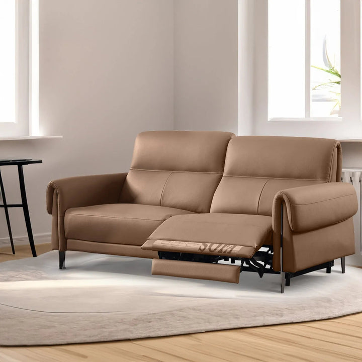 Modern Genuine Leather Electric Recliner Sofa 2 Seater CHEERS