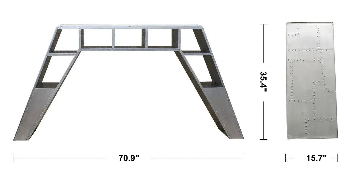 Industrial Aluminium Study Table AIRCRAFT Size Chart