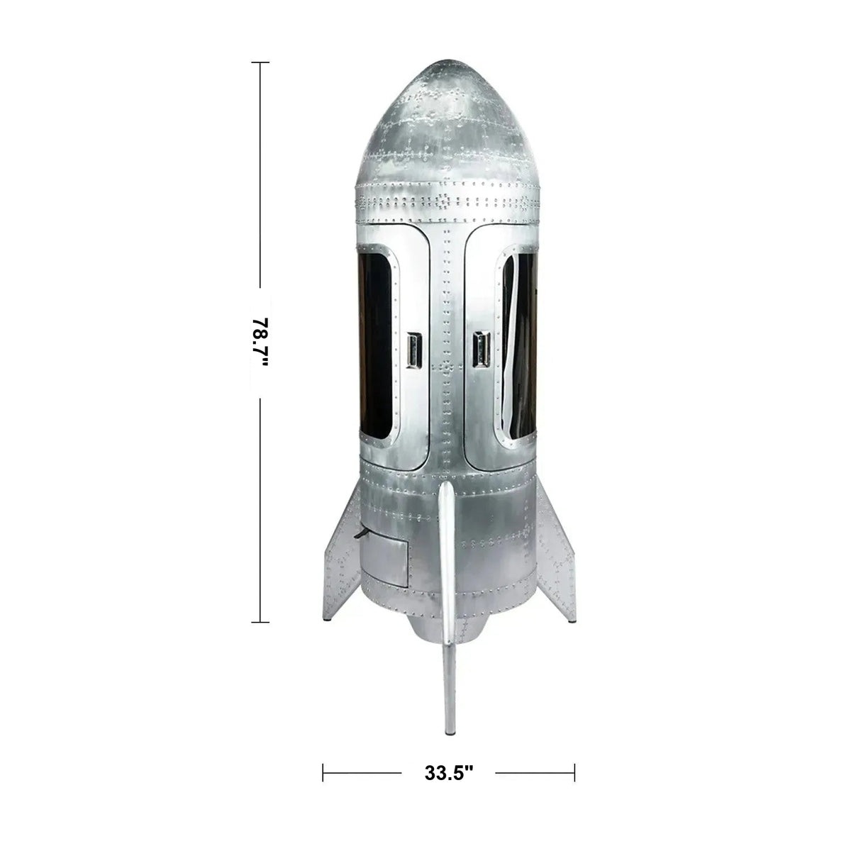 Industrial Aluminium Wine Cabinet SHUTTLE Size Chart