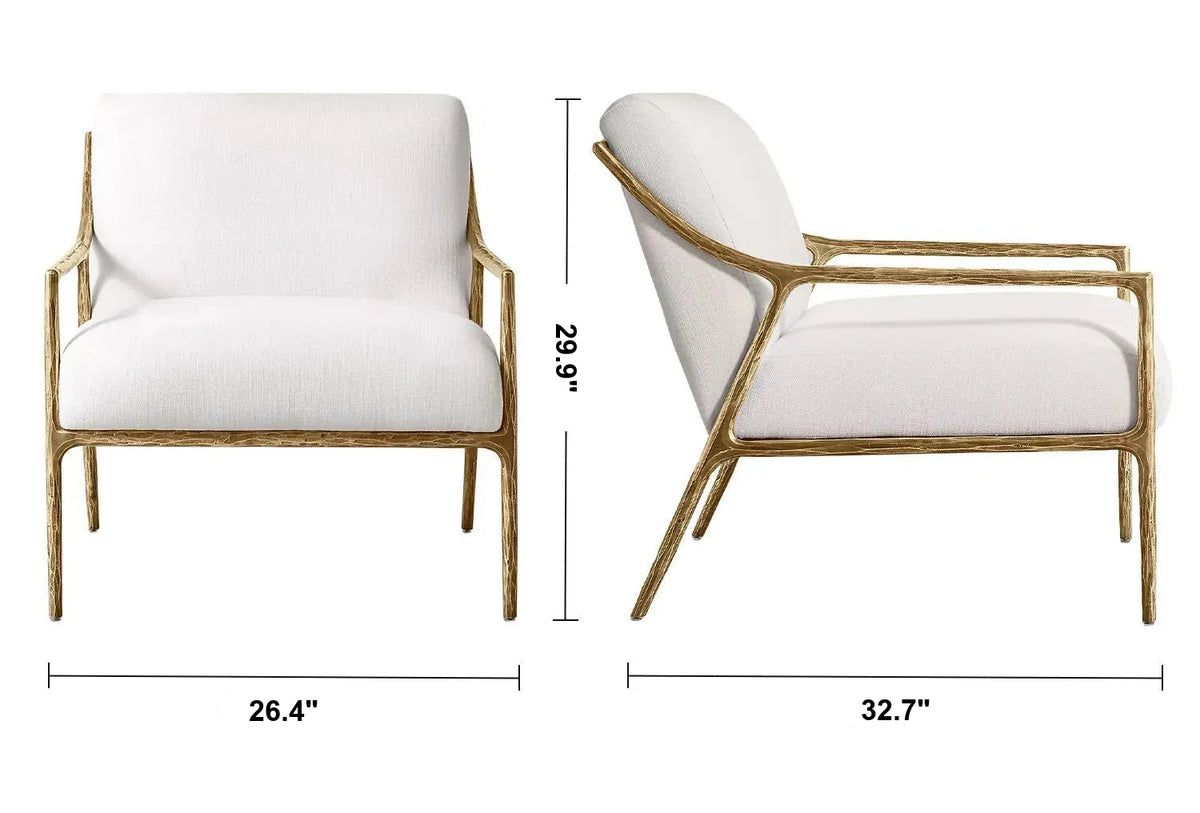 Minimalist Fabric 1 Seater Sofa THADDEUS SLOPE Size Chart