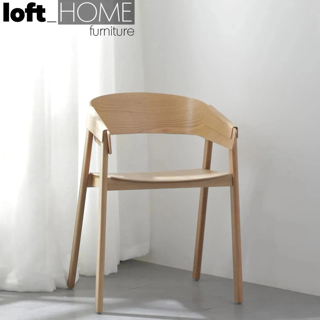 Scandinavian Wood Dining Chair SIMONE
