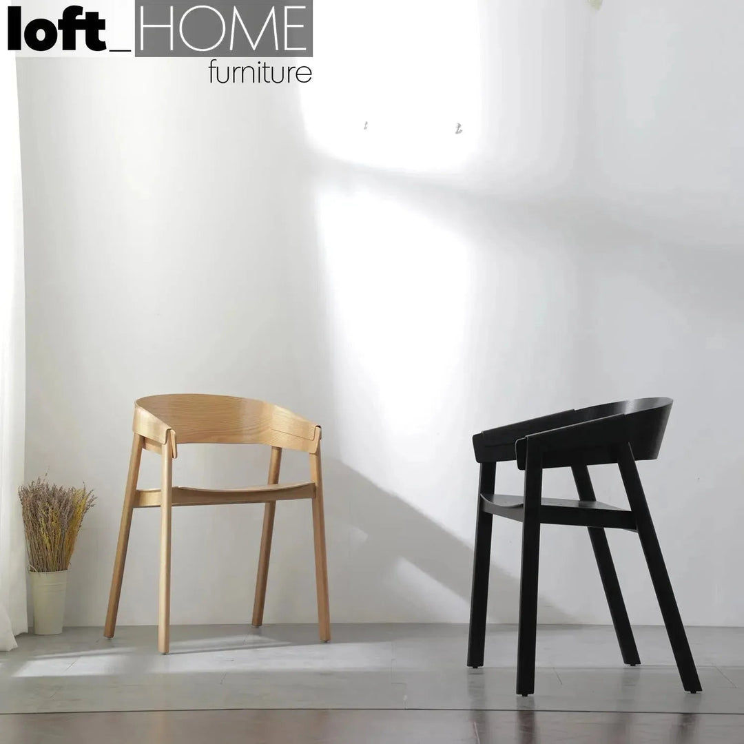 Scandinavian Wood Dining Chair SIMONE