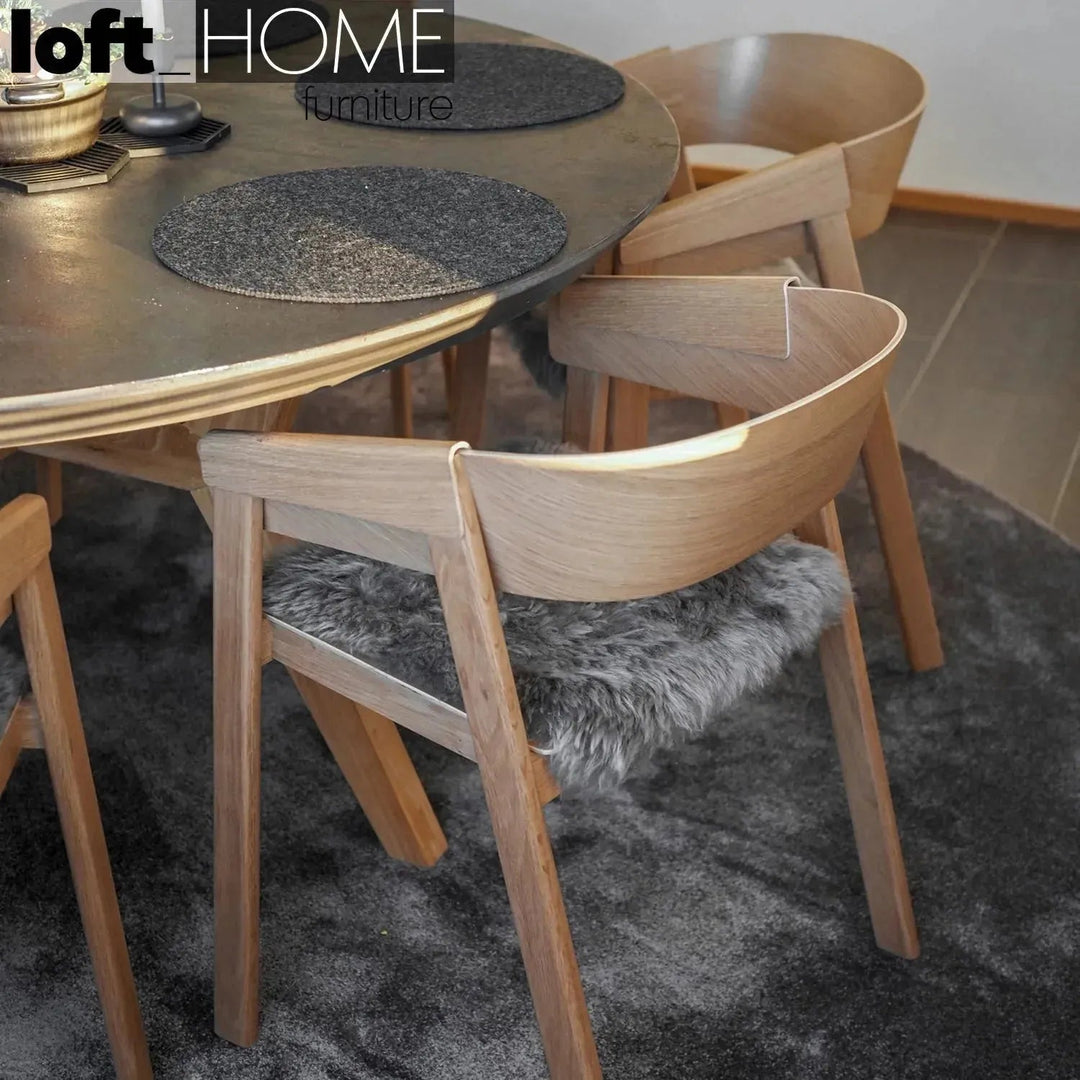 Scandinavian Wood Dining Chair SIMONE